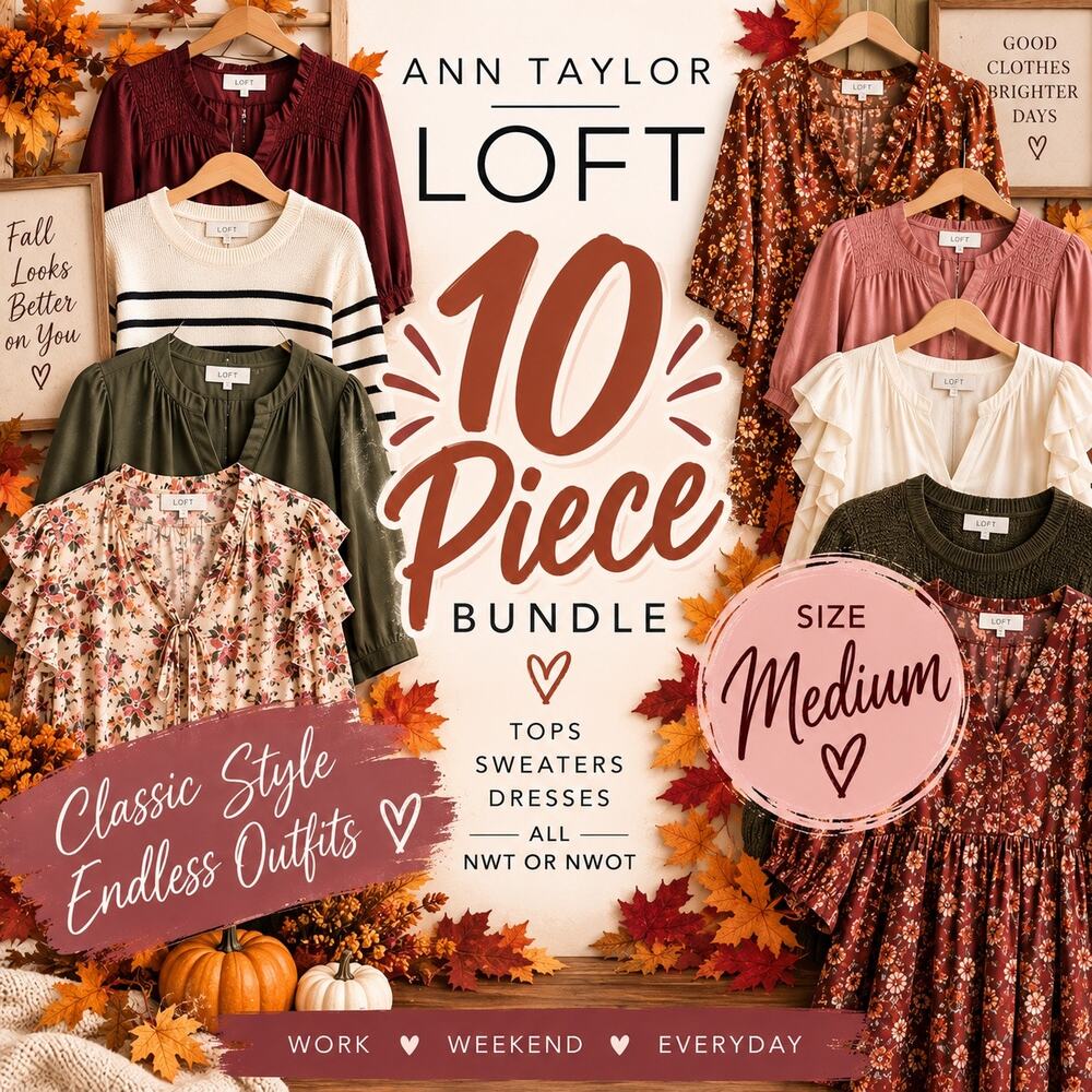 Ann Taylor LOFT 10 Piece NWT/NWOT Mystery Clothing Bundle | Size Small